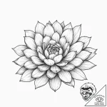 Tattoo sketch succulent flower, ink illustrat… – tattoo sketch (№1756585370_0, 30.08.2025 20:22) — tattoovalue.net