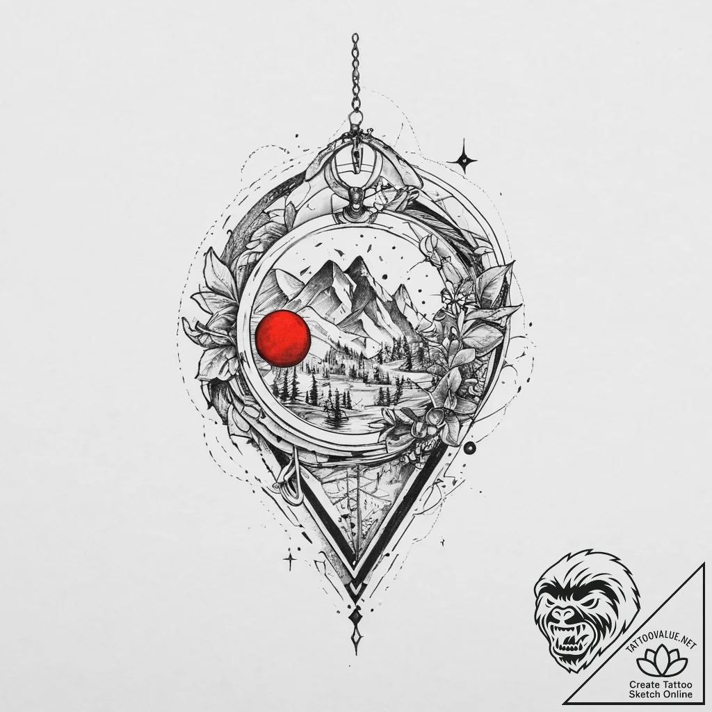 Tattoo sketch locket tattoo, artistic tattoo... - tattoo sketch (№1756586768_0, 30.08.2025 20:46) — tattoovalue.net