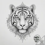 Tattoo sketch tiger’s eye, tattoo line art, o… – tattoo sketch (№1756587165_0, 30.08.2025 20:52) — tattoovalue.net