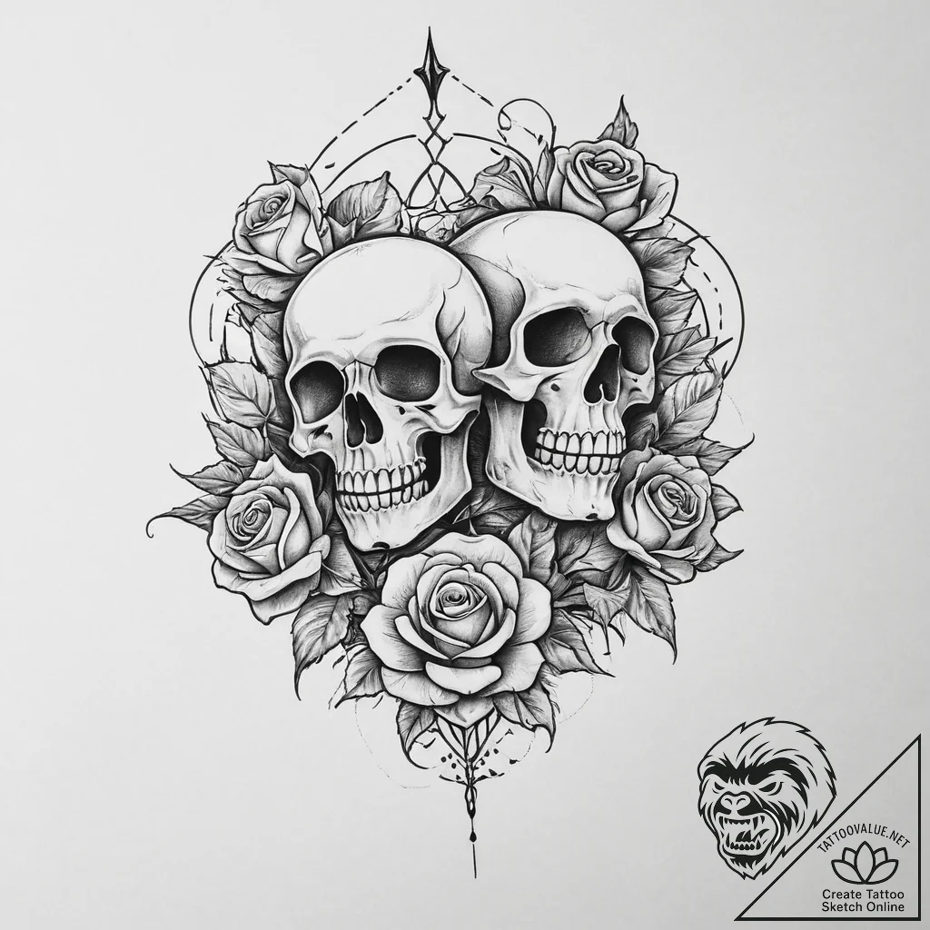 Tattoo sketch spiritual narrative, concept ar... - tattoo sketch (№1756587567_0, 30.08.2025 20:59) — tattoovalue.net
