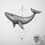 Tattoo sketch puns a whale that says “i’m a w… – tattoo sketch (№1756588564_0, 30.08.2025 21:16) — tattoovalue.net