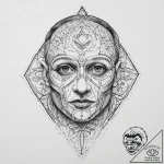 Tattoo sketch the silence of the lambs hannib… – tattoo sketch (№1756589160_0, 30.08.2025 21:26) — tattoovalue.net