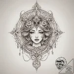 Tattoo sketch blessed being, tattoo drawing o… – tattoo sketch (№1756590552_0, 30.08.2025 21:49) — tattoovalue.net