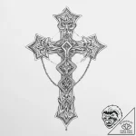 Tattoo sketch ankh with a quote – tattoo sketch (№1756593163_0, 30.08.2025 22:32) — tattoovalue.net