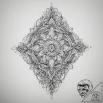 Tattoo sketch cosmic truth, concept art for t… – tattoo sketch (№1756594171_0, 30.08.2025 22:49) — tattoovalue.net
