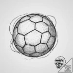 Tattoo sketch handball ball with a goal, tatt… – tattoo sketch (№1756597204_0, 30.08.2025 23:40) — tattoovalue.net