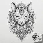 Tattoo sketch egyptian goddess bastet, tattoo… – tattoo sketch (№1756598633_0, 31.08.2025 00:03) — tattoovalue.net