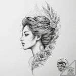Tattoo sketch siren calling, artistic tattoo… – tattoo sketch (№1756598833_0, 31.08.2025 00:07) — tattoovalue.net