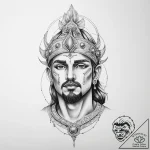 Tattoo sketch roman god mars – tattoo sketch (№1756599436_0, 31.08.2025 00:17) — tattoovalue.net