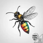Tattoo sketch wasp, tattoo line art, vibrant… – tattoo sketch (№1756601448_0, 31.08.2025 00:50) — tattoovalue.net