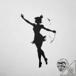 Tattoo sketch peter pan silhouette – tattoo sketch (№1756601652_0, 31.08.2025 00:54) — tattoovalue.net