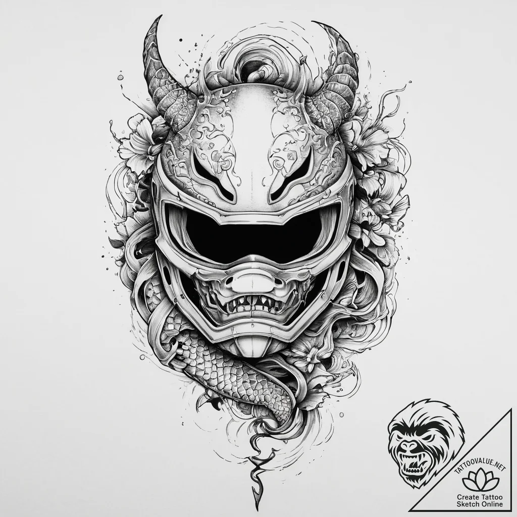 Tattoo sketch шлем, concept art for tattoo, i... - tattoo sketch (№1756602851_0, 31.08.2025 01:14) — tattoovalue.net