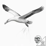 Tattoo sketch wandering albatross, ink illust… – tattoo sketch (№1756603260_0, 31.08.2025 01:21) — tattoovalue.net