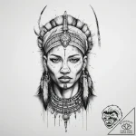 Tattoo sketch maasai warrior, tattoo drawing… – tattoo sketch (№1756603662_0, 31.08.2025 01:27) — tattoovalue.net