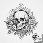 Tattoo sketch space, ink illustration for tat… – tattoo sketch (№1756603866_0, 31.08.2025 01:31) — tattoovalue.net