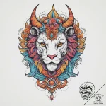 Tattoo sketch химера, concept art for tattoo,… – tattoo sketch (№1756604466_0, 31.08.2025 01:41) — tattoovalue.net