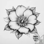 Tattoo sketch rafflesia – tattoo sketch (№1756605489_0, 31.08.2025 01:58) — tattoovalue.net