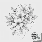 Tattoo sketch apple blossom branch, tattoo fl… – tattoo sketch (№1756605692_0, 31.08.2025 02:01) — tattoovalue.net