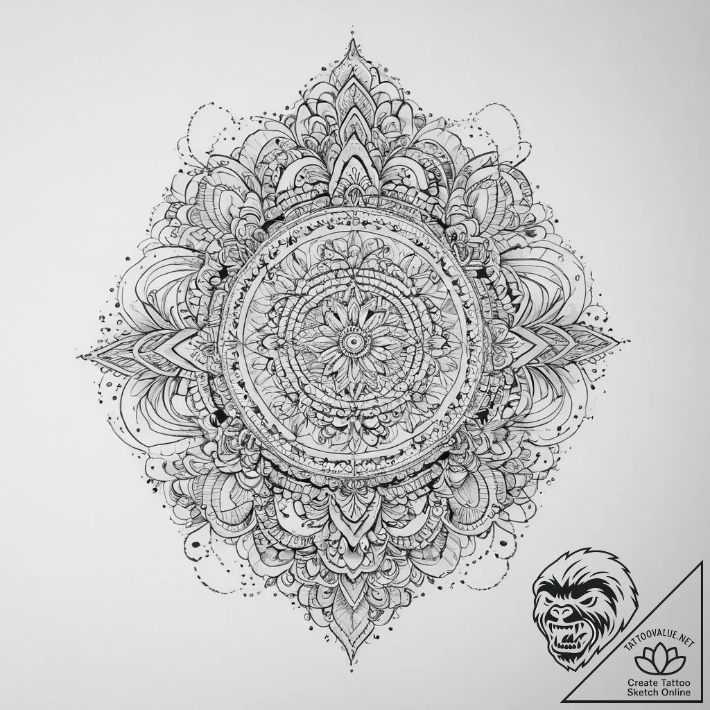 Tattoo sketch узор в виде моря, ink illustrat... - tattoo sketch (№1756607924_0, 31.08.2025 02:38) — tattoovalue.net