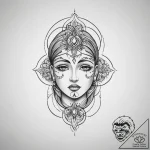 Tattoo sketch spiritual character, tattoo ske… – tattoo sketch (№1756608124_0, 31.08.2025 02:42) — tattoovalue.net