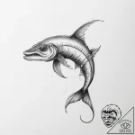 Tattoo sketch hagfish – tattoo sketch (№1756609131_0, 31.08.2025 02:58) — tattoovalue.net