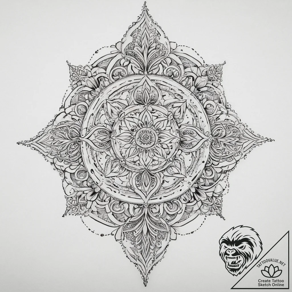 Tattoo sketch holy myth, tattoo line art, sof... - tattoo sketch (№1756610948_0, 31.08.2025 03:29) — tattoovalue.net