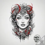 Tattoo sketch mystical past, concept art for… – tattoo sketch (№1756614367_0, 31.08.2025 04:26) — tattoovalue.net
