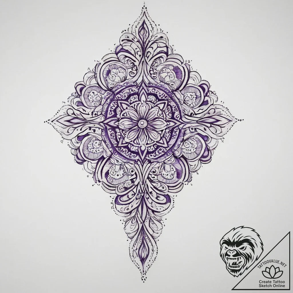 Tattoo sketch purple, artistic tattoo sketch,... - tattoo sketch (№1756615165_0, 31.08.2025 04:39) — tattoovalue.net