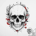 Tattoo sketch узор в виде черепа с землей, ta… – tattoo sketch (№1756615963_0, 31.08.2025 04:52) — tattoovalue.net