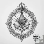 Tattoo sketch eightfold path symbol, ink illu… – tattoo sketch (№1756616163_0, 31.08.2025 04:56) — tattoovalue.net