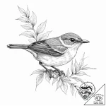 Tattoo sketch red-eyed vireo, ink illustratio… – tattoo sketch (№1756617363_0, 31.08.2025 05:16) — tattoovalue.net