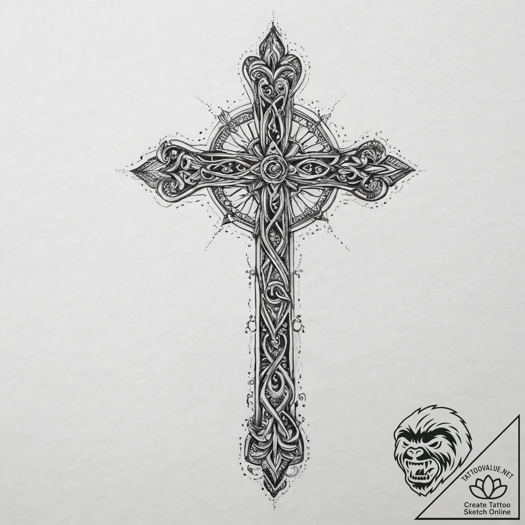 Tattoo sketch mystical ally, concept art for... - tattoo sketch (№1756619158_0, 31.08.2025 05:45) — tattoovalue.net