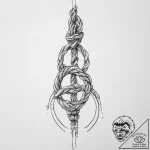 Tattoo sketch rope – tattoo sketch (№1756620983_0, 31.08.2025 06:16) — tattoovalue.net