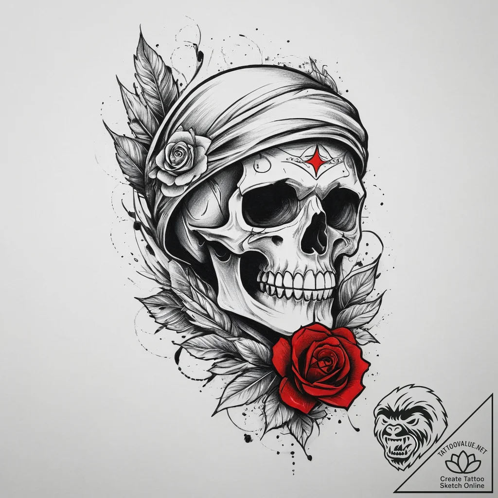 Tattoo sketch soldier with a brush, ink illus... - tattoo sketch (№1756622180_0, 31.08.2025 06:36) — tattoovalue.net