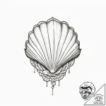 Tattoo sketch shell, tattoo flash sheet desig… – tattoo sketch (№1756623788_0, 31.08.2025 07:03) — tattoovalue.net