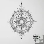 Tattoo sketch cosmic origin – tattoo sketch (№1756625187_0, 31.08.2025 07:26) — tattoovalue.net