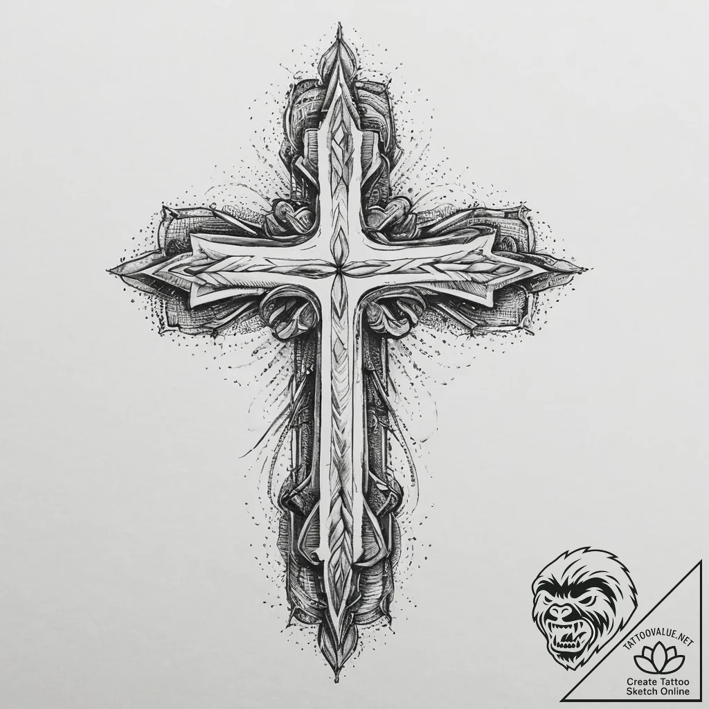 Tattoo sketch palette with a brush, tattoo dr... - tattoo sketch (№1756625790_0, 31.08.2025 07:36) — tattoovalue.net
