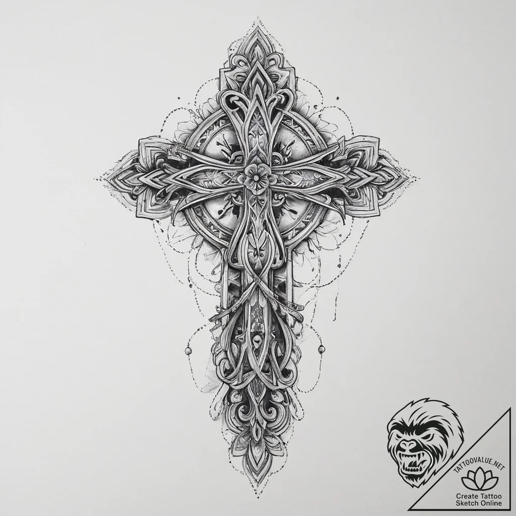 Tattoo sketch serenity, tattoo sketch design,... - tattoo sketch (№1756625996_0, 31.08.2025 07:39) — tattoovalue.net