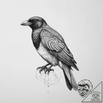 Tattoo sketch chough, tattoo sketch design, o… – tattoo sketch (№1756628812_0, 31.08.2025 08:26) — tattoovalue.net