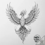 Tattoo sketch phoenix – tattoo sketch (№1756630616_0, 31.08.2025 08:56) — tattoovalue.net