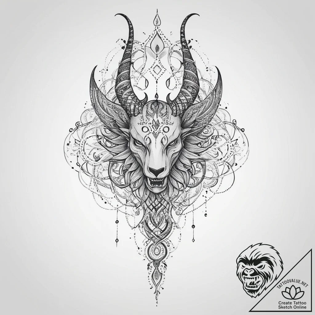 Tattoo sketch demon tail, artistic tattoo ske... - tattoo sketch (№1756631014_0, 31.08.2025 09:03) — tattoovalue.net
