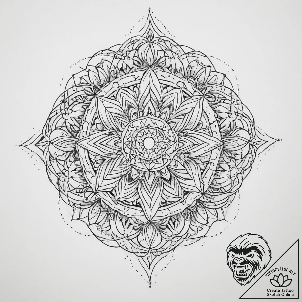 Tattoo sketch fantasy landscape, tattoo drawi... - tattoo sketch (№1756631221_0, 31.08.2025 09:07) — tattoovalue.net