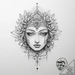Tattoo sketch divine root – tattoo sketch (№1756631425_0, 31.08.2025 09:10) — tattoovalue.net