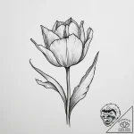 Tattoo sketch tulip flower, tattoo sketch des… – tattoo sketch (№1756631624_0, 31.08.2025 09:13) — tattoovalue.net