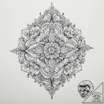 Tattoo sketch floral pattern, tattoo flash sh… – tattoo sketch (№1756632832_0, 31.08.2025 09:33) — tattoovalue.net