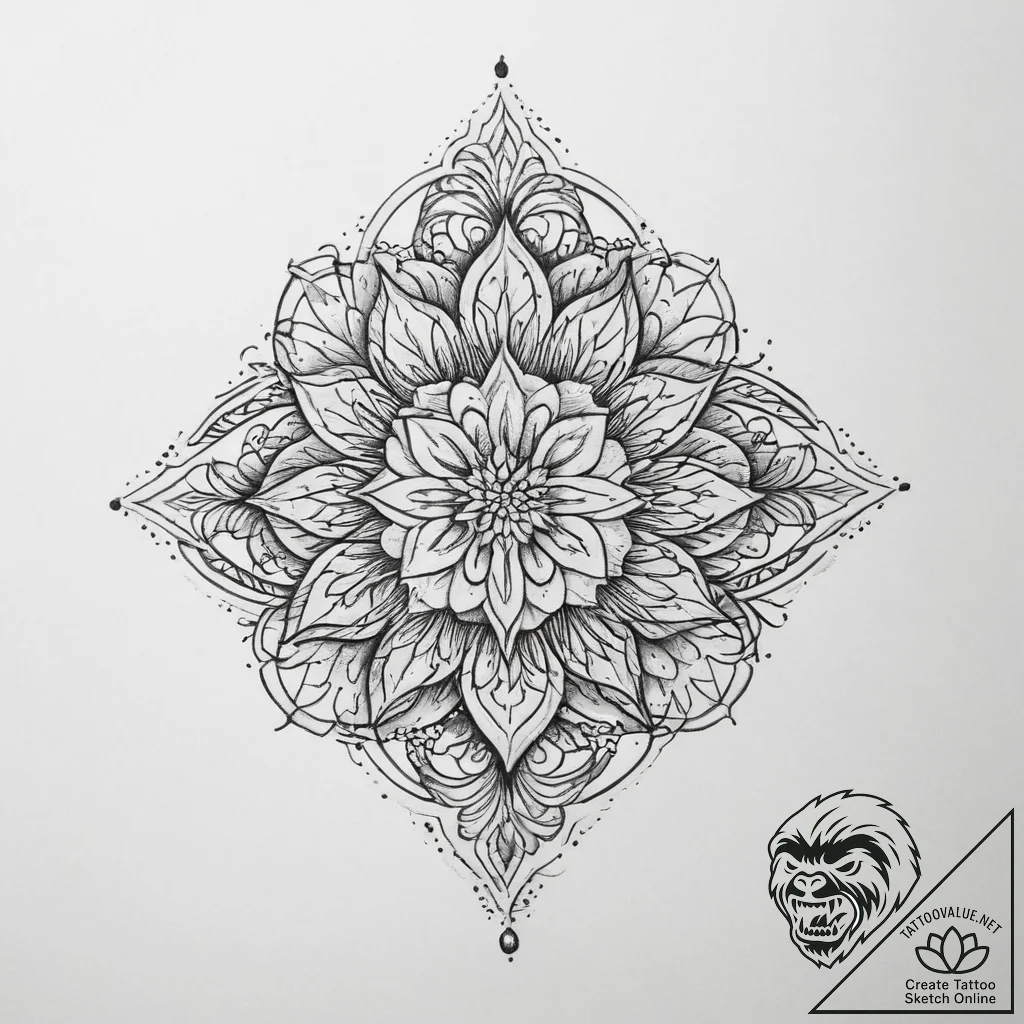 Tattoo sketch delicate tattoo - tattoo sketch (№1756634034_0, 31.08.2025 09:53) — tattoovalue.net