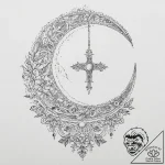 Tattoo sketch slavic embroidery pattern with… – tattoo sketch (№1756634436_0, 31.08.2025 10:00) — tattoovalue.net