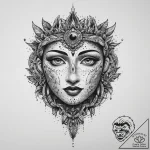 Ancient civilizations & mythology, concept ar… – tattoo sketch (№1756634635_0, 31.08.2025 10:03) — tattoovalue.net