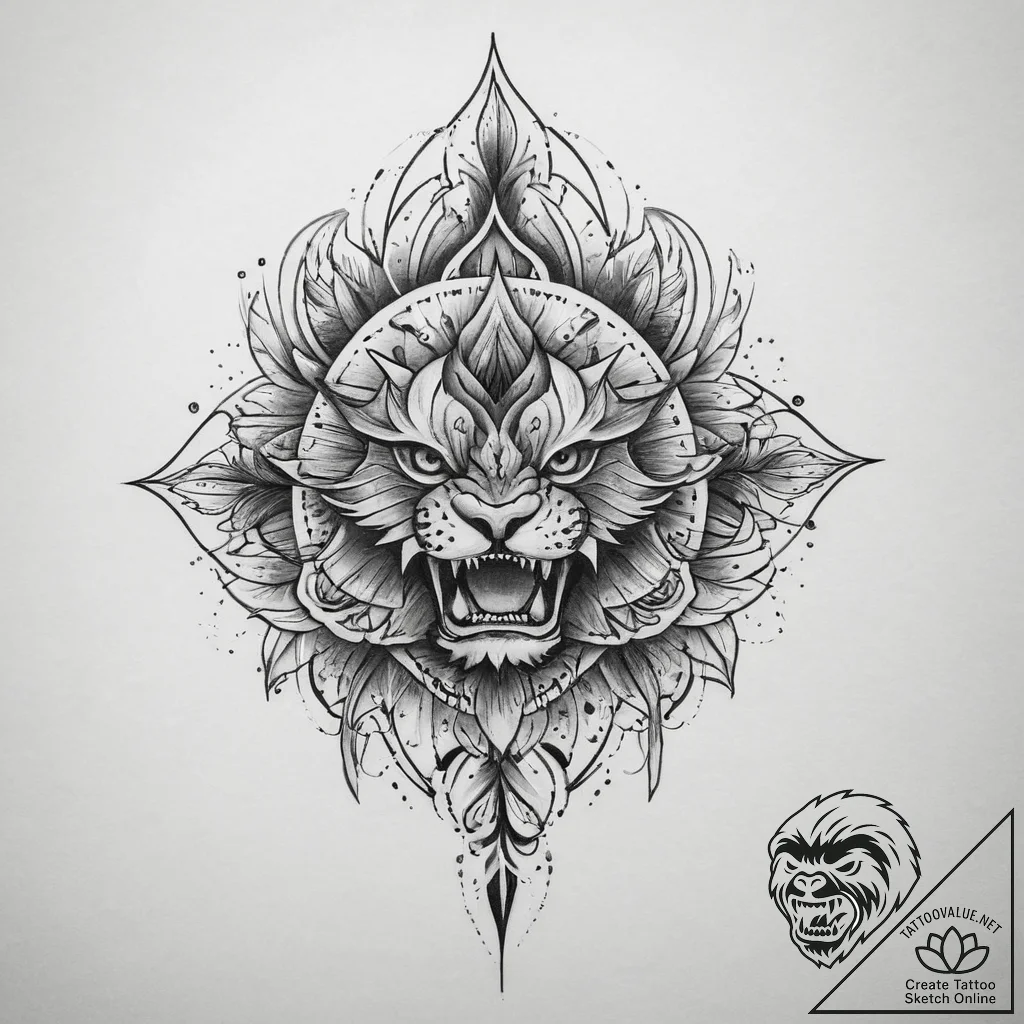 Tattoo sketch black, concept art for tattoo,... - tattoo sketch (№1756635037_0, 31.08.2025 10:10) — tattoovalue.net