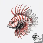 Tattoo sketch lionfish, tattoo line art, bold… – tattoo sketch (№1756635235_0, 31.08.2025 10:13) — tattoovalue.net
